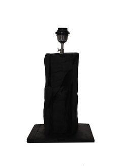 HSM Collection Lampe de Table Carrée - 25x25x50cm - Noir