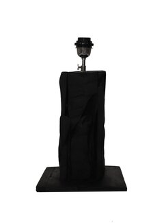 HSM Collection Square Table Lamp - 25x25x50cm - Black