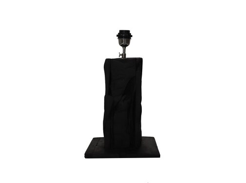 HSM Collection Square Table Lamp - 25x25x50cm - Black