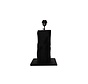 Lampe de Table Carrée - 25x25x50cm - Noir