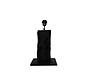 Square Table Lamp - 25x25x50cm - Black