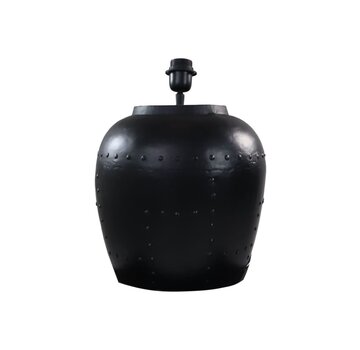 HSM Collection Lampe de table avec clous - 30x30x40cm - Noir