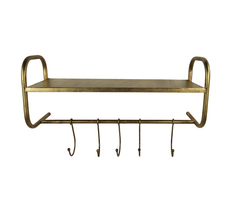 Multifunctional coat rack - 22x65x27cm - Gold