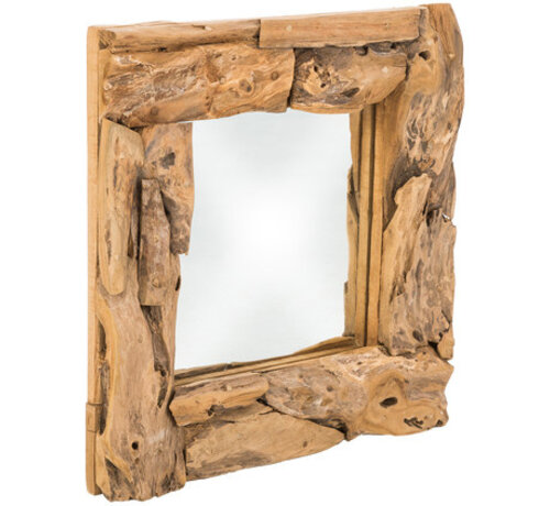 HSM Collection Square Wall Mirror - 50x50cm - Natural
