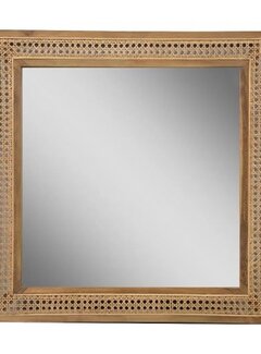 HSM Collection Square Mirror - 80x3x80cm - Natural