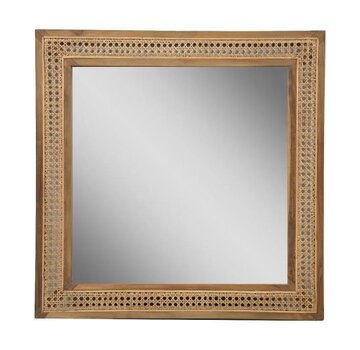 HSM Collection Square Mirror - 80x3x80cm - Natural