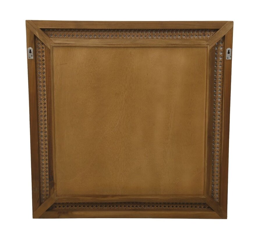 Square Mirror - 80x3x80cm - Natural