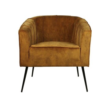 HSM Collection Armchair - Chester - 72x71x80cm - Gold/Black