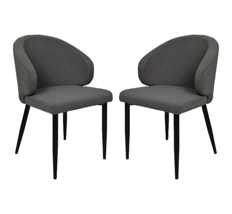 Dining room chair - Yuna - Set of 2 - Gray