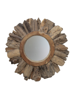 HSM Collection Miroir mural - Soleil - ø80cm - Naturel