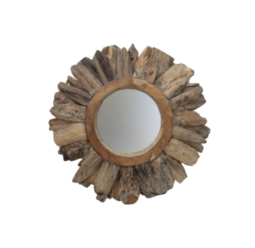 HSM Collection Miroir mural - Soleil - ø80cm - Naturel