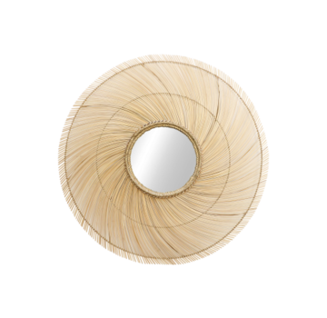 HSM Collection Miroir Mural Rond - ø120cm - Naturel