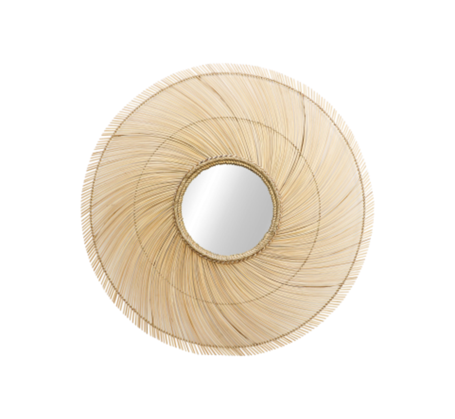 Round Wall Mirror - ø120cm - Natural