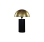 Lampe de table avec abat-jour - 30x30x45cm - Noir/Or