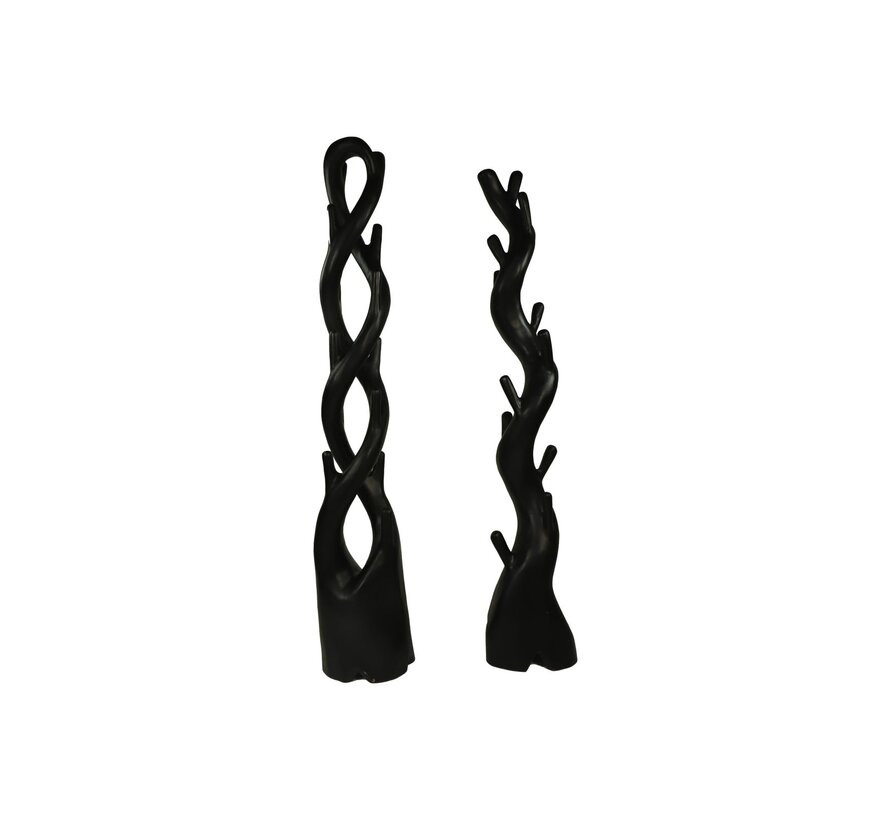 Coat rack Single - Munggur - 30x190cm - Black