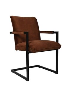 HSM Collection Dining room chair - Boston - Set of 2 - Brown/Black