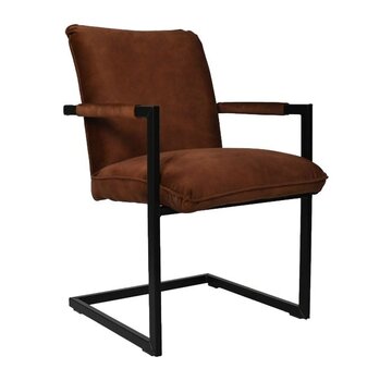 HSM Collection Dining room chair - Boston - Set of 2 - Brown/Black