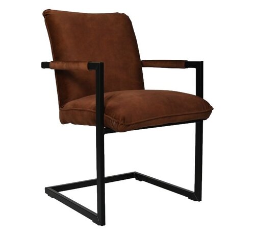 HSM Collection Dining room chair - Boston - Set of 2 - Brown/Black