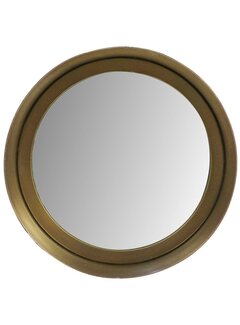 HSM Collection Wall mirror Fletcher - ø20 - Antique Gold