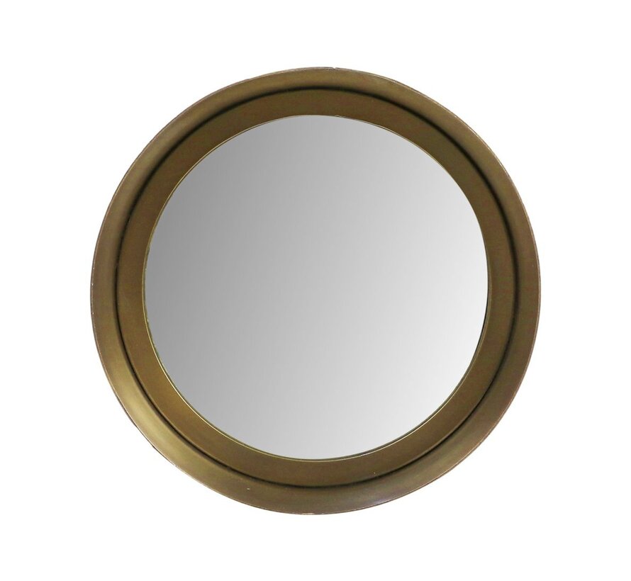 Wall mirror Fletcher - ø20 - Antique Gold