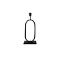 Oval Table Lamp - 22x15x55cm - Powder Coated Black