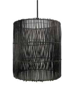 HSM Collection Hanging lamp - ø50cm - Rattan - Black