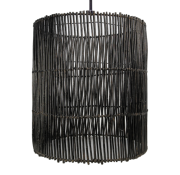 HSM Collection Lampe suspendue / ø50cm - Rotin - Noir