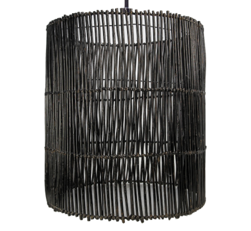 HSM Collection Lampe suspendue / ø50cm - Rotin - Noir