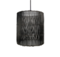 Lampe suspendue / ø50cm - Rotin - Noir