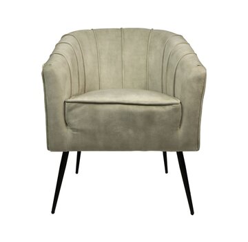 HSM Collection Chaise de salle à manger - Chester - 60x63x83cm - Blanc/Noir