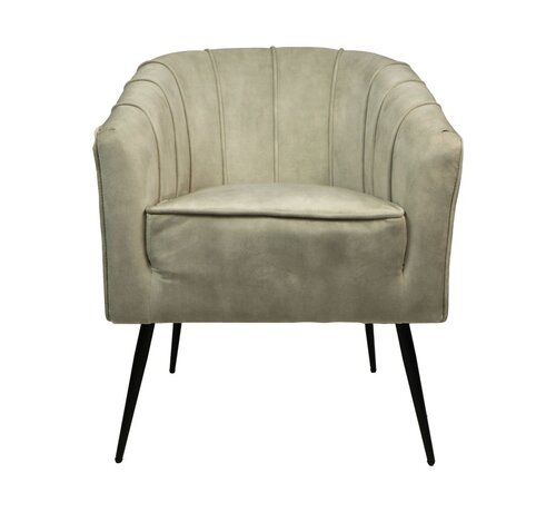 HSM Collection Chaise de salle à manger - Chester - 60x63x83cm - Blanc/Noir