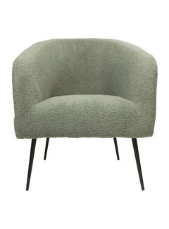 HSM Collection Armchair - Bouclé - 77x68x83cm - Green