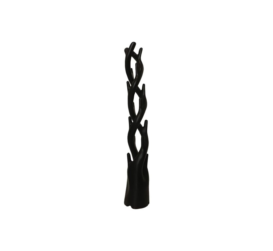 Double coat rack - 30x30x190cm - Black