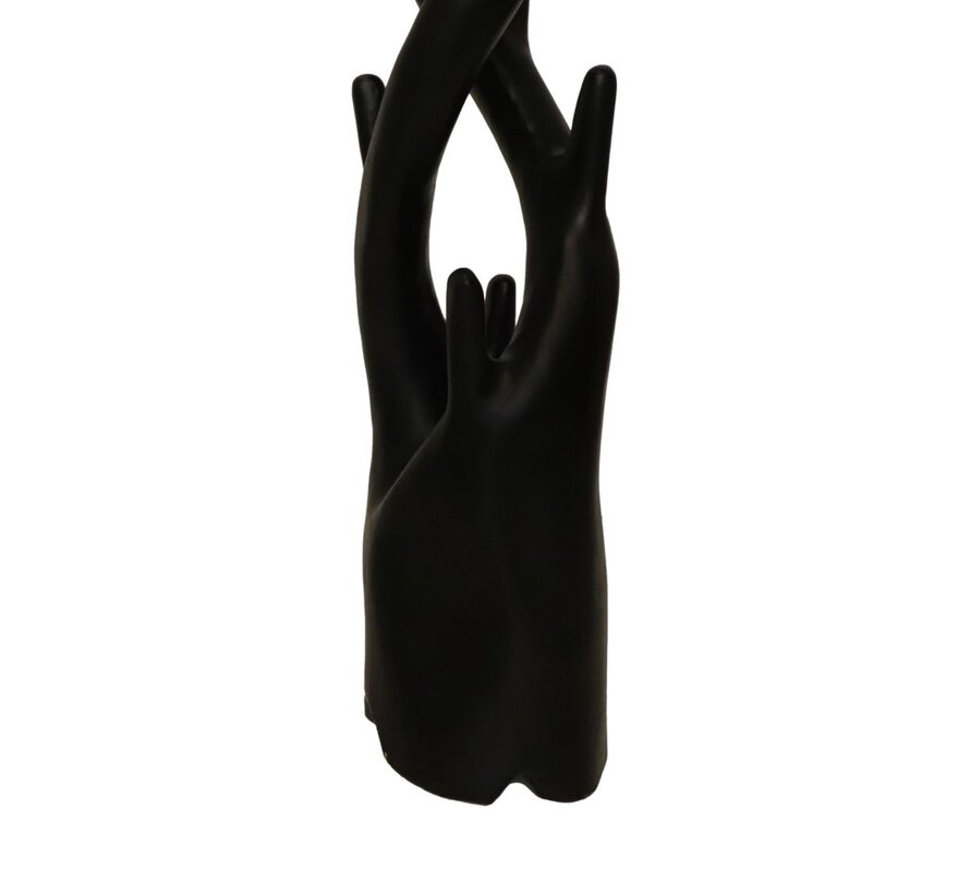 Double coat rack - 30x30x190cm - Black