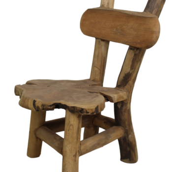 HSM Collection Kinderstoel Flintstone - oud teakhout