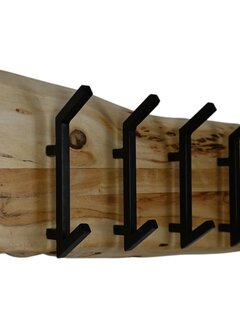 HSM Collection Coat rack - Live Edge - 60x13x26cm - Natural