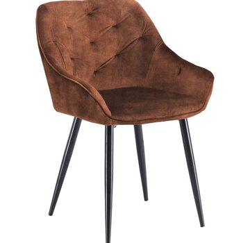 HSM Collection Dining room chair - Liverpool - Set of 2 - Brown