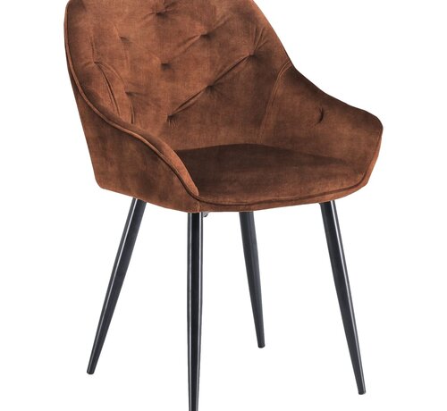 HSM Collection Dining room chair - Liverpool - Set of 2 - Brown