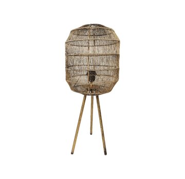 HSM Collection Lampe de table - Marbella - ø26x65cm - Or