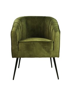 HSM Collection Dining room chair - Chester - 60x63x83cm - Olive green