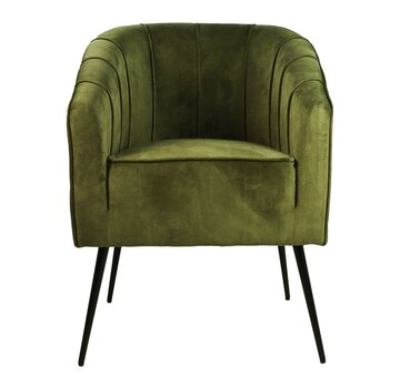 HSM Collection Dining room chair - Chester - 60x63x83cm - Olive green