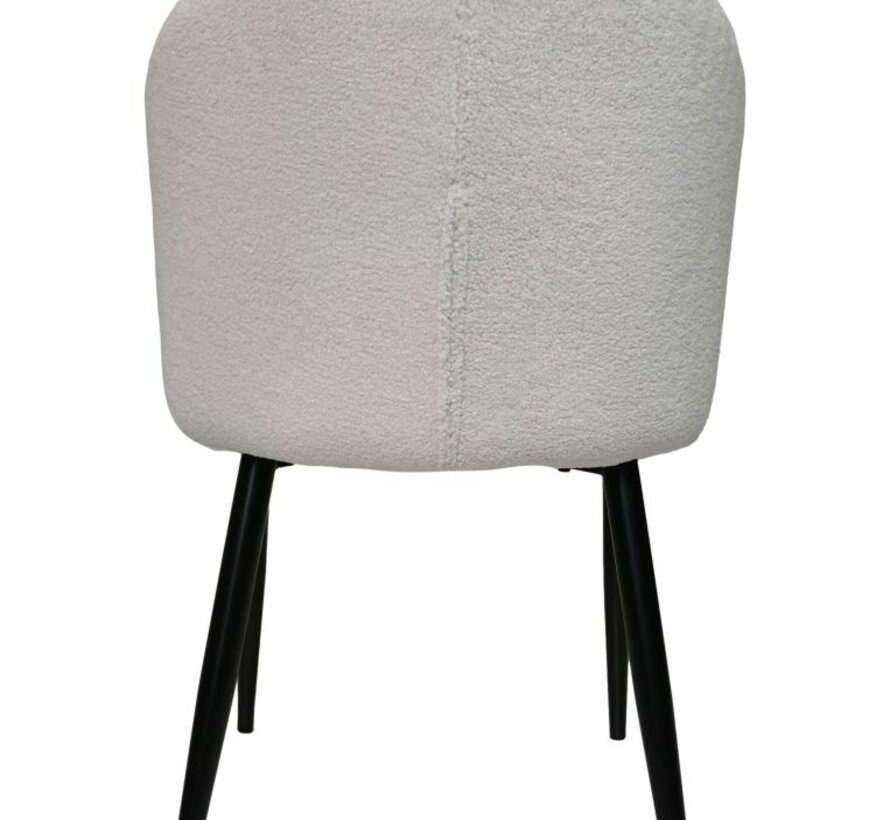 Dining room chair - Yuna - Set of 2 - White/Black