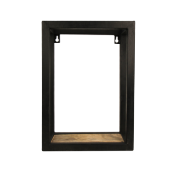 HSM Collection Wall box Levels - 25x35 cm - Powder-coated Black/Natural