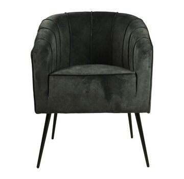 HSM Collection Dining room chair - Chester - 60x63x83cm - Dark gray