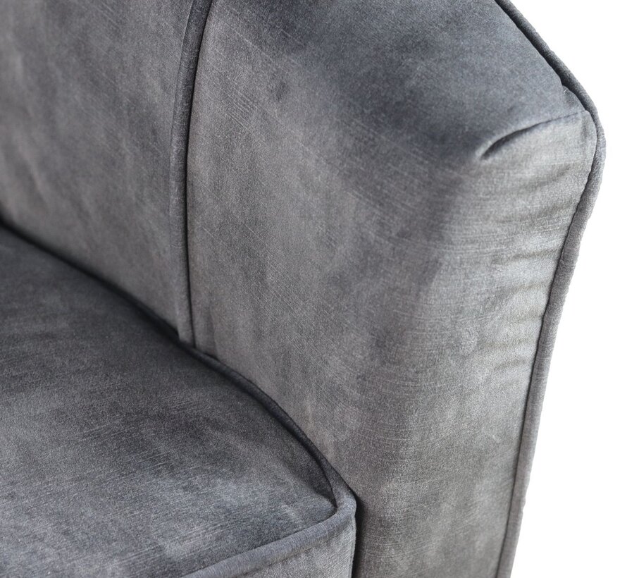 Dining room chair - Chester - 60x63x83cm - Dark gray