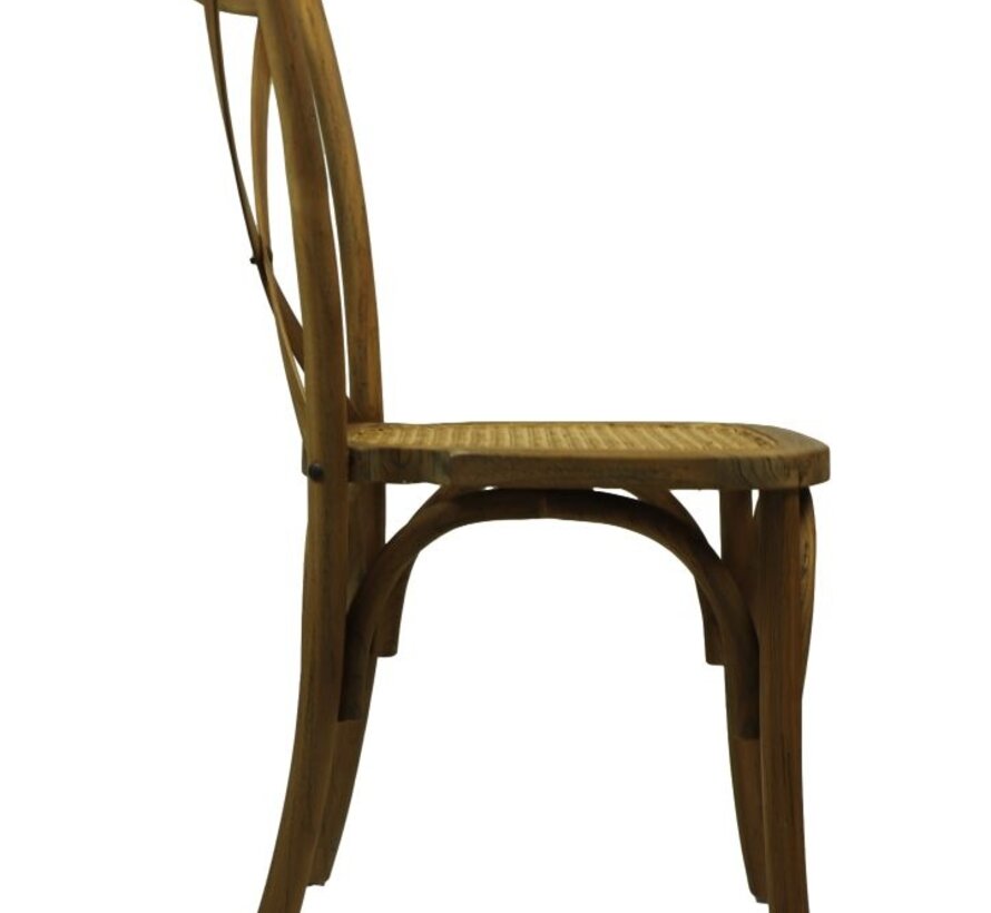 Dining room chair - Rattan - 48x45x90cm - Natural