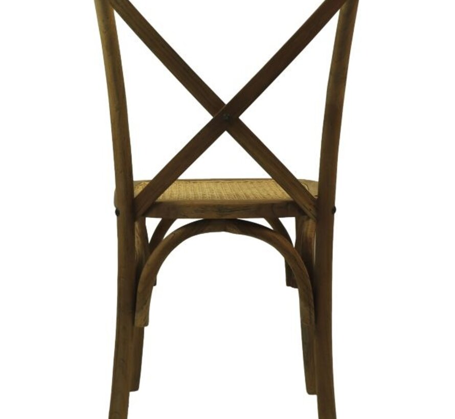 Chaise de salle à manger - Rotin - 48x45x90cm - Naturel