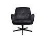 Fauteuil - Cleveland - 75x73x88cm - Gris/Noir