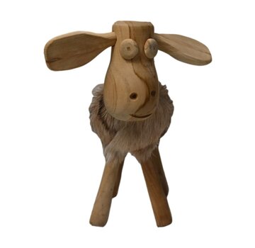 HSM Collection Sheep the Sheep - 32x14x32cm - Brown/Natural