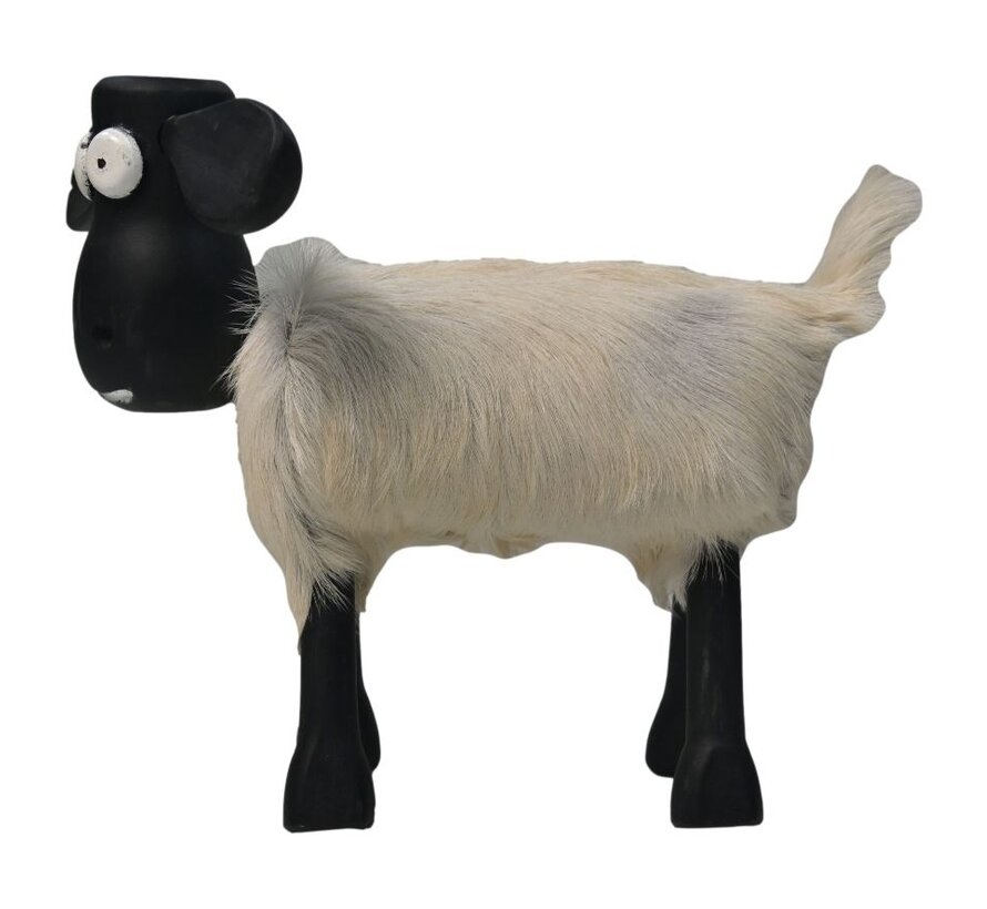 Sheep le Mouton - 32x14x32cm - Blanc/Noir